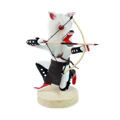 Native American White Wolf Kachina Doll JX130521